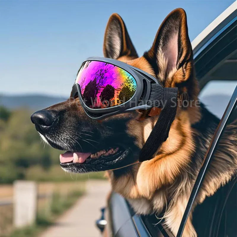 Midello Chic Pup dog sunglasses with soft adjustable frames — UV protection for small and medium breeds