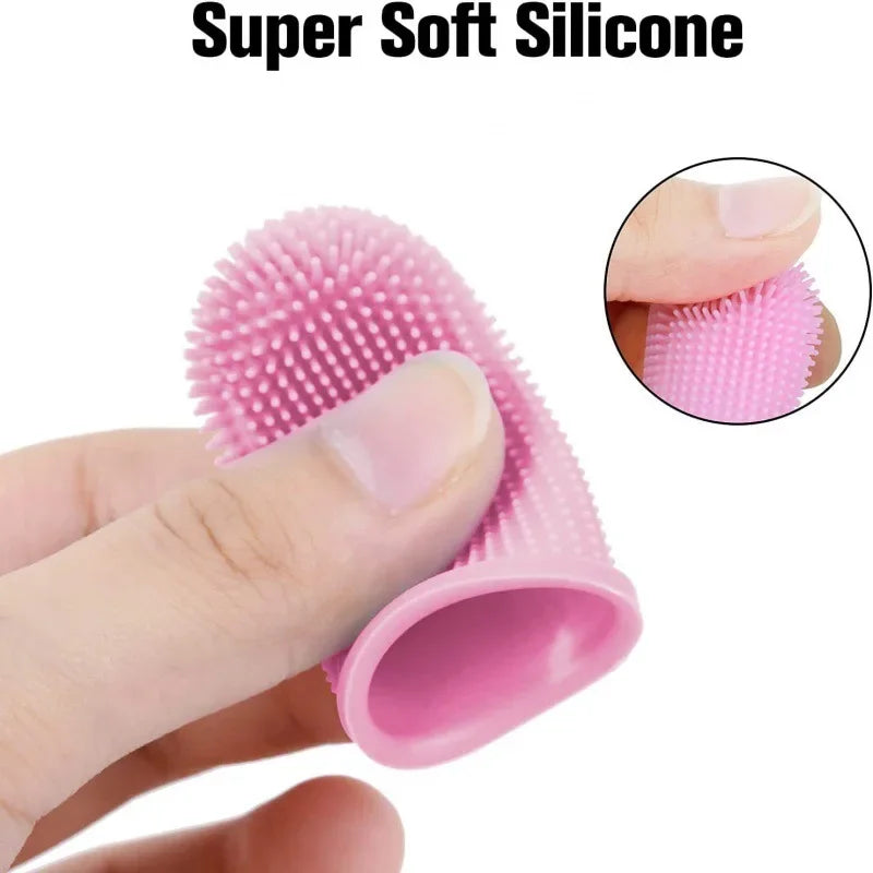 Midello Gentle Paws finger toothbrush — soft silicone dog teeth cleaner for daily dental care