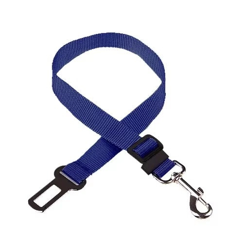 Midello Safe Ride dog car seat belt in blue — 32cm adjustable safety harness for cars